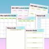 College Planning Checklist Printable Planner College Visit Student Digital Download Lessons Courses Application Graduation Physical Academic - Image 5