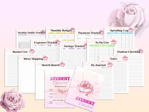 Student Planner Printable School Digital Download Lesson Back to School Teaching Planner Nurse Nursing Medical Elementary Middle High School - Image 3