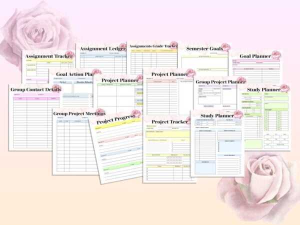 Student Planner Printable School Digital Download Lesson Back to School Teaching Planner Nurse Nursing Medical Elementary Middle High School - Image 2