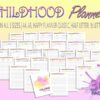 Childhood Memory Book Baby Shower Gift Keepsake Journal New Baby Milestones Planner Printable Digital Download Baby Book Memories Planner
