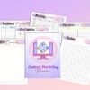 Content Marketing Planner Social Media Marketing Printable Business Instagram Facebook YouTube Posts Campaigns Funnels Digital Download - Image 3