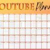 Youtube Planner Social Media Video Vlog Tracker Printable Business Planner Digital Download Marketing Planner Classic Happy PDF Inserts - Image 7