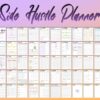 Side Hustle Freelance Business Planner Printable Solopreneur Budget Goals Digital Download Work from Home Small Business Classic Happy - Image 2