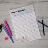 Coupon Tracker Coupon Codes Organizer Shop Discount Code List Store Sale Log Small Business Printable Planner Insert Happy Printable Half - Image 2