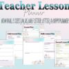 Teacher Lessons Plan Planner Daily Lesson Plan School Printable Academic Digital Download Student Teaching Planner Classic Happy PDF Insert
