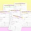 Childhood Memory Book Baby Shower Gift Keepsake Journal New Baby Milestones Planner Printable Digital Download Baby Book Memories Planner - Image 2