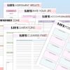Life Balance Planner Self Care Self Improvement Journal Personal Development Goal Setting Printable Digital Download Binder Classic Happy PD - Image 4