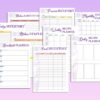 Meal Planner Printable Food Inventory Monthly Weekly Digital Menu Recipe Grocery Book Planner Breakfast Lunch Dinner Kitchen Refrigerator - Image 3