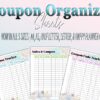 Coupon Tracker Coupon Codes Organizer Shop Discount Code List Store Sale Log Small Business Printable Planner Insert Happy Printable Half