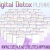 Digital Detox Diaries Workbook Journal Self Reflection Planner Self Assessment Digital Free Printable Mental Health Social Media Detox