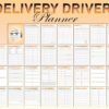 Delivery Driver Bus Truck Planner Mailman Delivery Person UPS Fedex USPS Amazon Food Grocery Printable Solopreneur Digital Download - Image 7