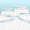 Declutter Planner Decluttering Printable Home Organizing Cleaning Checklist Household Home Management Classic Happy PDF Inserts A4 A5 Letter - Image 6
