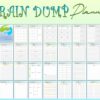 Productivity Planner Brain Dump  Printable Thoughts Organizer Chaos Tracker Digital Download Challenge Project Planner Classic Happy PDF - Image 7