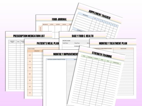 CareGiver Planner Elderly Caregiving Planner Elder Care Home Care Senior Care Home Health Care Digital Download Classic Happy PDF Inserts - Image 5