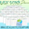 Productivity Planner Brain Dump  Printable Thoughts Organizer Chaos Tracker Digital Download Challenge Project Planner Classic Happy PDF