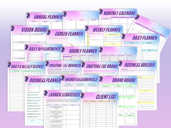 Virtual Assistant Planner Contract Side Hustle Freelance VA Social Media Portfolio Printable Solopreneur Digital Work from Home Small Busnss - Image 5