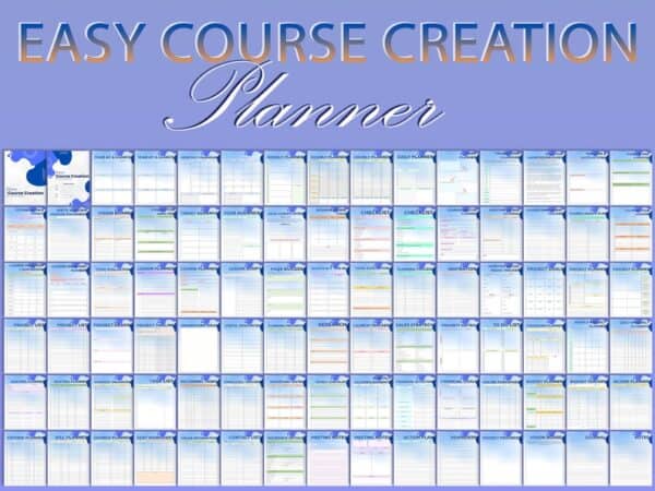 Online Course Creation Planner Printable Course Creator Workbook Online Coaching Digital Product Download Course Promotion Home Business - Image 7