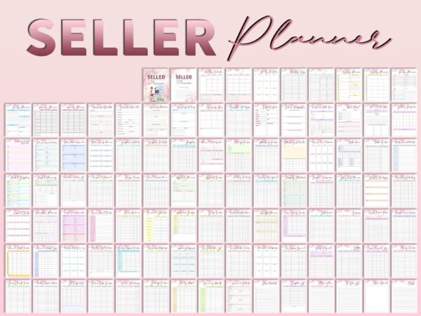 Seller Success Handmade Small Business Planner Printable Etsy Shop Seller Organizer Freelance Digital Download Home Business Direct Sales - Image 3