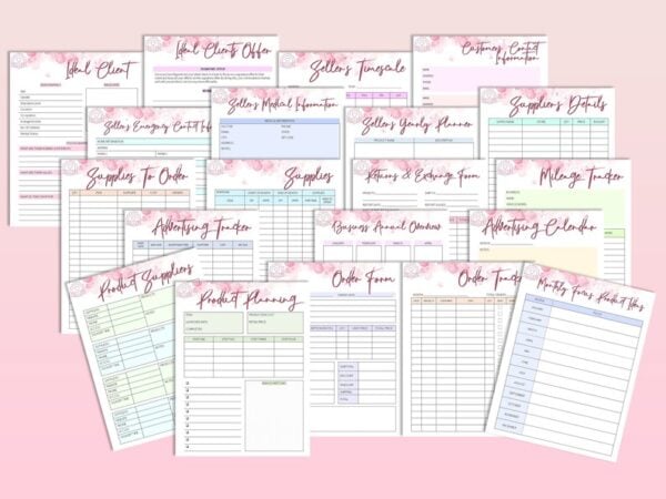 Seller Success Handmade Small Business Planner Printable Etsy Shop Seller Organizer Freelance Digital Download Home Business Direct Sales - Image 4