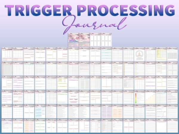 Trigger Processing Trauma Journal Grief Thought Therapy Self Care Mood Tracker Planner Depression Printable Mental Health Breakdown Emotion - Image 7