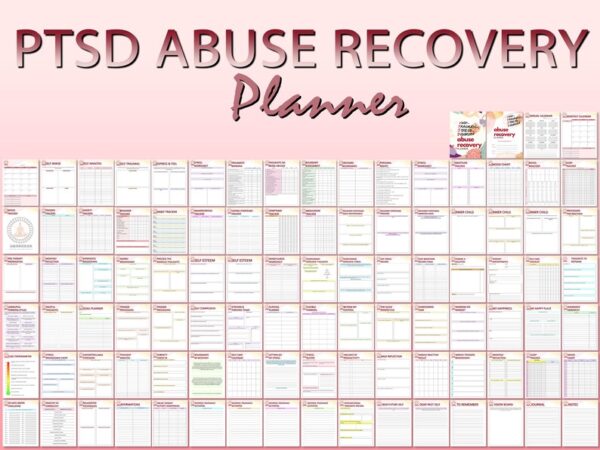 PTSD Abuse Recovery Planner Trauma Processing Journal Trigger SelfCare Depression Printable Mental Health Digital Download Breakdown Emotion - Image 7