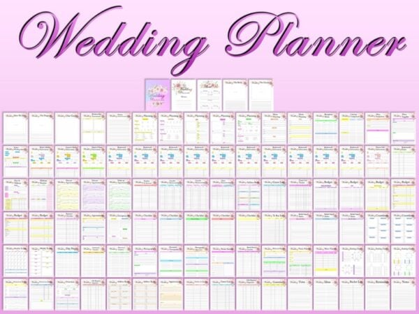 Wedding Planner Printable Wedding Organizer Digital Download Wedding Binder Kit Classic Happy PDF Inserts A4 A5 Letter Half - Image 7