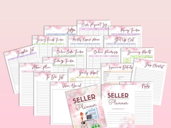 Seller Success Handmade Small Business Planner Printable Etsy Shop Seller Organizer Freelance Digital Download Home Business Direct Sales - Image 6