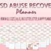 PTSD Abuse Recovery Planner Trauma Processing Journal Trigger SelfCare Depression Printable Mental Health Digital Download Breakdown Emotion