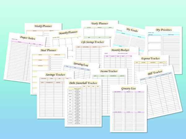 Happy Life Planner Self Care Journal Happiness Changer Printable Versatile Digital Download Life Binder Classic Happy PDF Inserts A4 Letter - Image 4