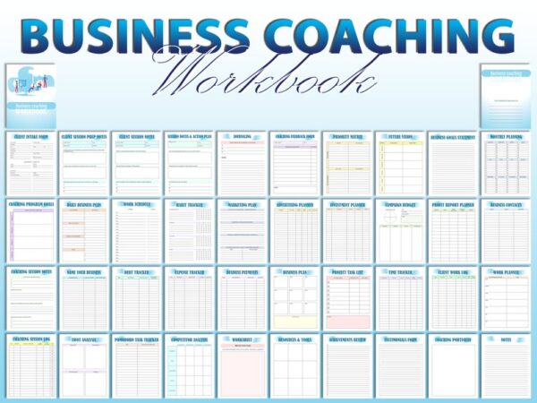 Business Coaching Workbook Client Intake Competitor Analysis Business Coach Tools Goals Digital Download Monthly Coaching Session notes - Image 7