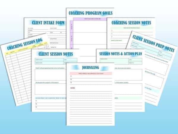 Business Coaching Workbook Client Intake Competitor Analysis Business Coach Tools Goals Digital Download Monthly Coaching Session notes - Image 4