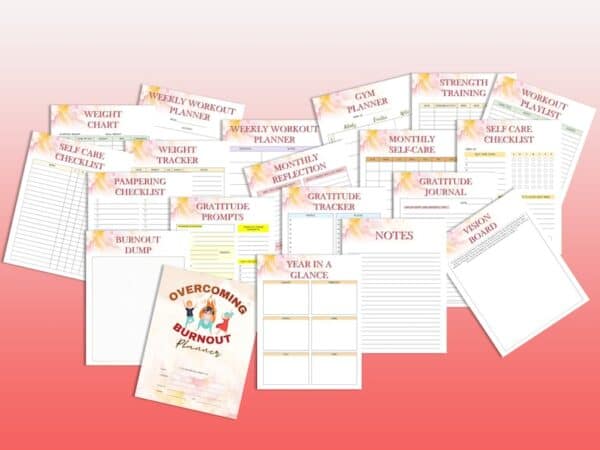 Overcoming Burnout Tracker processing Anxiety Journal Self Care Therapy Planner Printable Mental Health Digital Depression Social Counseling - Image 8