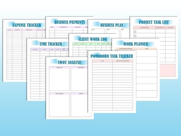 Business Coaching Workbook Client Intake Competitor Analysis Business Coach Tools Goals Digital Download Monthly Coaching Session notes - Image 3