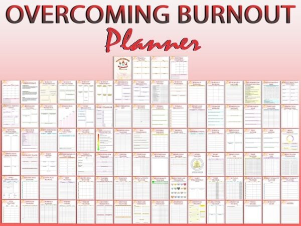 Overcoming Burnout Tracker processing Anxiety Journal Self Care Therapy Planner Printable Mental Health Digital Depression Social Counseling - Image 5