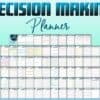 Decision Making Worksheet Decision Problem Solving Thought Processing Self Care Self Confidence Journal Printable Self Esteem Mental Health - Image 2
