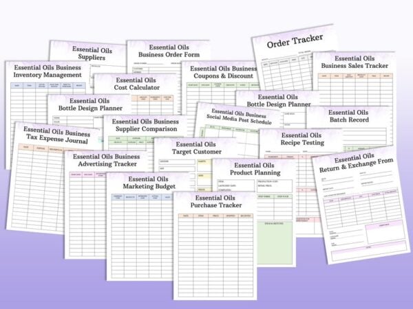 Essential Oils Planner Self Care Journal Printable Mental Health Digital Mindfulness Benefits Young Living Aromatherapy Anxiety Relax Recipe - Image 6