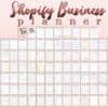 Shopify Store Business Planner Side Hustle Freelance Printable Solopreneur Budget Goals Ecommerce Work from Home Small Business Worksheet - Image 3