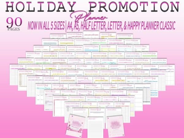 Holiday Sales Promotions Planner Black Friday Thanksgiving, Christmas, Easter, Holiday Marketing Printable Holiday Planner Digital Download