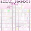 Holiday Sales Promotions Planner Black Friday Thanksgiving, Christmas, Easter, Holiday Marketing Printable Holiday Planner Digital Download - Image 7