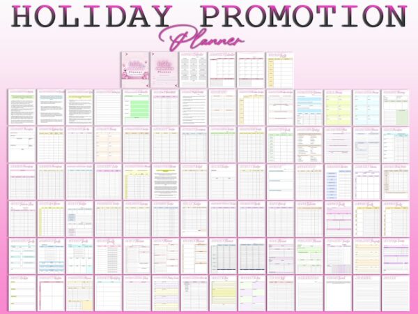 Holiday Sales Promotions Planner Black Friday Thanksgiving, Christmas, Easter, Holiday Marketing Printable Holiday Planner Digital Download - Image 7