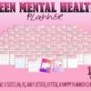 Teen Mental Health Teenage Coping Skills Kids Therapy Wellness Self Care Journal Life Printable Digital Download Mindfulness Life Organizer