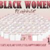 Black Woman Planner Printable African American BIPOC Boss Babe Afro Life Planner Monthly Weekly Annual Goal Digital Download Monthly Planner