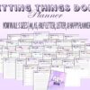 Getting Things Done Planner GTD Daily Tasks Manager Productivity Planner Printable Daily Tasks Tracker Digital Download Project Planner