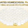 Homeschool Planner Printable Academic Digital Download Lessons Planner Student Teaching Planner Classic Happy PDF Insert A4 A5 Letter Half