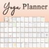 Yoga Planner Fitness Journal Wellness Health Workout Self Care Mindfulness Printable Workout Tracker Digital Download Passion Planner