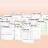 Yoga Planner Fitness Journal Wellness Health Workout Self Care Mindfulness Printable Workout Tracker Digital Download Passion Planner - Image 4