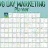 90 Day Marketing Planner Social Media Workbook for Small Businesses - Image 4