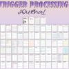 Trigger Processing Trauma Journal Grief Thought Therapy Self Care Mood Tracker Planner Depression Printable Mental Health Breakdown Emotions - Image 2