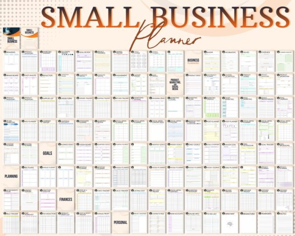 Small Business Planner Printable Etsy Shop Seller Organizer Freelance Side Hustle Digital Download Home Business Direct Sales PDF Inserts - Image 2