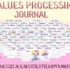 Values Processing Kit Self Care Self Confidence Journal Self Discovery Core Shadow Work Printable Self Esteem Mental Health Digital Download
